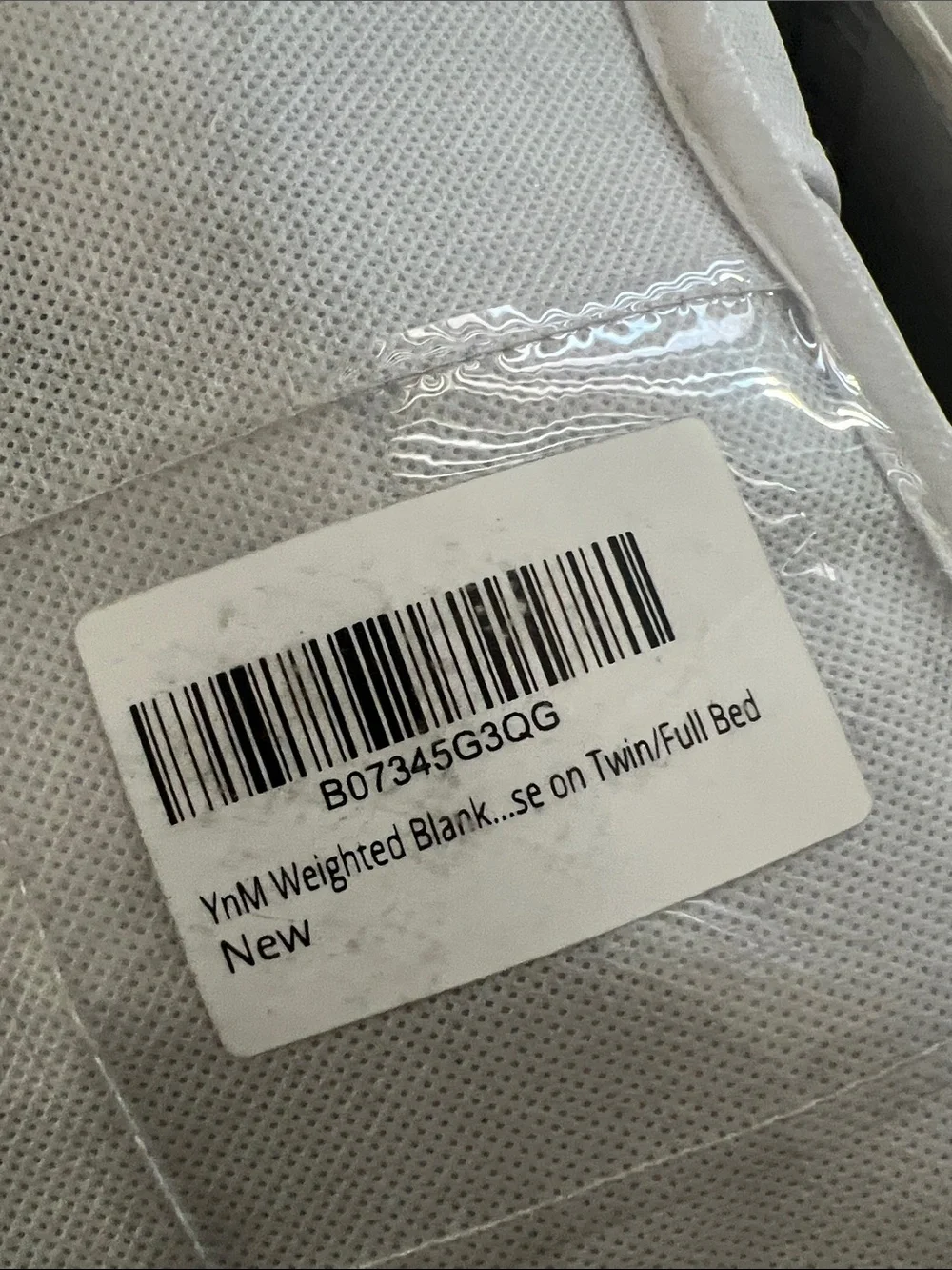 Cooling Weighted Throw Blanket in Light Gray